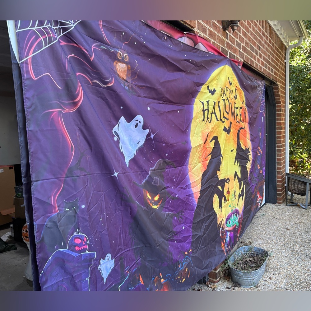 Large Halloween Witches Garage Door Decorations, 6 x 13 Ft - Picture 3 of 3